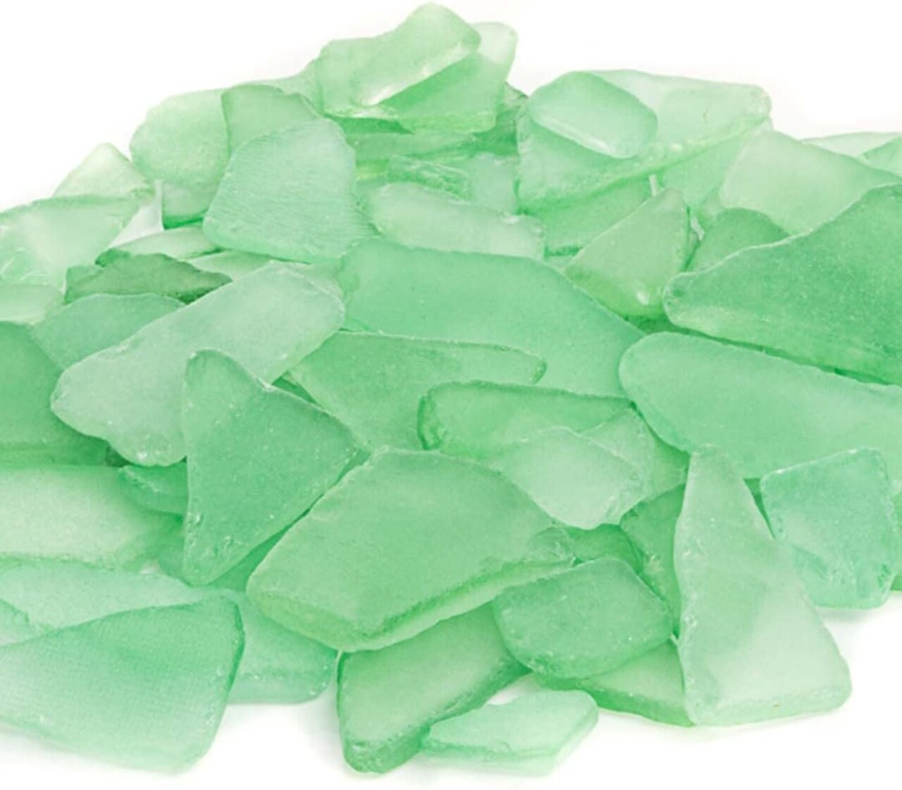 Sea Glass 11 Ounces Mint Green Sea Glass - Bulk Seaglass Pieces for Beach Decor & Crafts